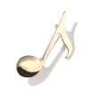 18K Gold-Plated Musical Note Brooch Cheap