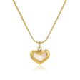 Shell & 18K Gold-Plated Heart Pendant Necklace Supply