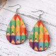 Red & Blue Pencil Teardrop Earrings Online Hot Sale