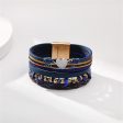 Turquoise & Navy Polystyrene 18K Gold-Plated Layered Bracelet Online now