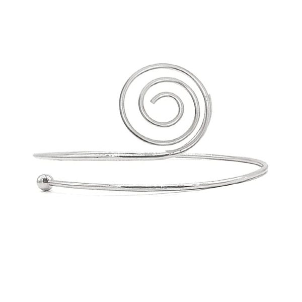 Silver-Plated Swirl Arm Cuff Online