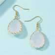 White Crystal & 18K Gold-Plated Drop Earrings Discount