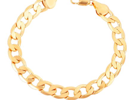 18K Gold-Plated Chunky Curb Chain Bracelet For Cheap