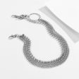 Silver-Plated Bead & Curb Layered Waist Chain For Sale