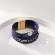 Turquoise & Navy Polystyrene 18K Gold-Plated Layered Bracelet Online now