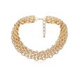 18K Gold-Plated Chunky Panther Chain Choker Necklace Cheap