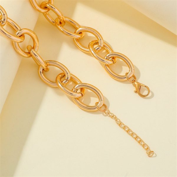 18K Gold-Plated Cable Chain Necklace on Sale