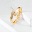 18K Gold-Plated Bypass Hinge Bangle For Cheap