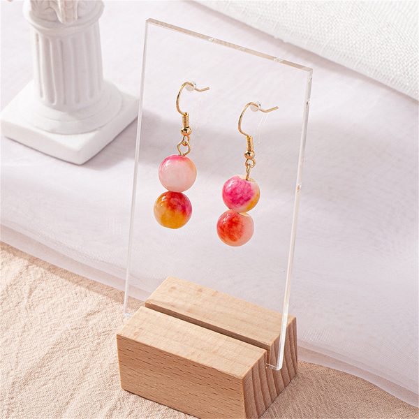 Yellow Crystal & 18K Gold-Plated Drop Earrings For Sale