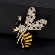 Cubic Zirconia & 18K Gold-Plated Bee Brooch Sale