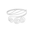 Silver-Plated Triple-Swirl Arm Cuff Online