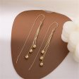 18K Gold-Plated Beaded Threader Earrings Online Hot Sale