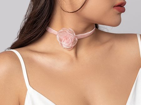 Pink Rose Choker Online Sale