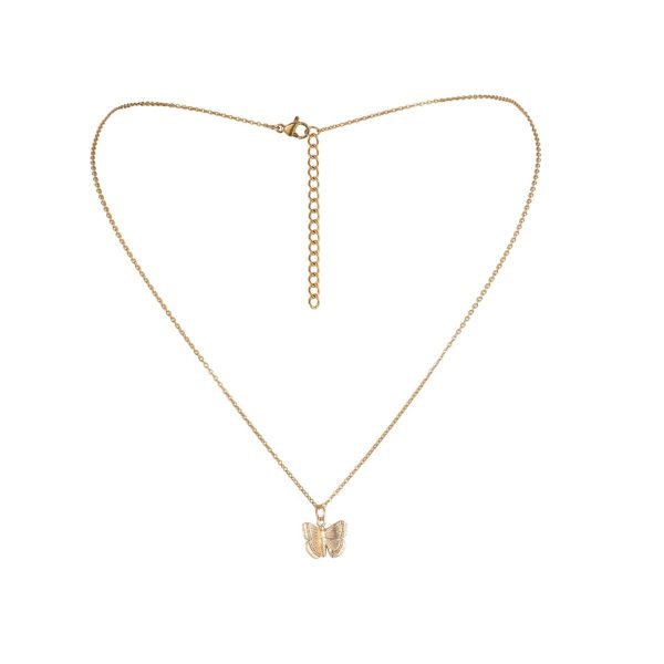 18K Gold-Plated Butterfly Pendant Necklace Sale