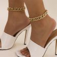 18K Gold-Plated Chain Anklet Hot on Sale