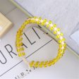 Yellow Acrylic Beaded Layered Bracelet Cheap