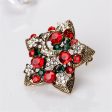 Cubic Zirconia & 18K Gold-Plated Celestial Brooch Fashion