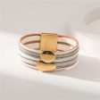 White Polystyrene & 18K Gold-Plated Pea Layered Bracelet Hot on Sale