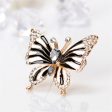 Crystal & Cubic Zirconia Butterfly Brooch Fashion