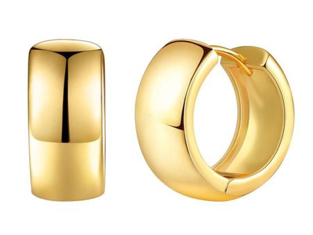 18K Gold-Plated Circle Huggie Earring Online