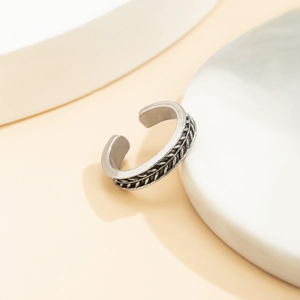 Silver-Plated Wheat Adjustable Toe Ring Online Sale