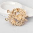 Cubic Zirconia & 18K Gold-Plated Botany Bow & Reindeer Brooch For Cheap