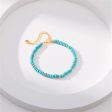 Turquoise & 18K Gold-Plated Beaded Bracelet Online now