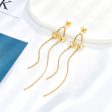 18K Gold-Plated  Win  Tassel Drop Earrings Sale