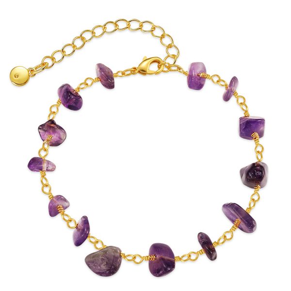 Purple Resin & 18K Gold-Plated Bracelet Sale