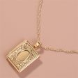 18K Gold-Plated Book Locket Hot on Sale