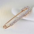 Cubic Zirconia & 18K Gold-Plated Pin Brooch Sale