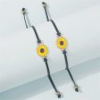 Yellow Enamel & Polyster 18K Gold-Plated Sunflower Adjustable Bracelet - Set Of Two Discount