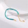 Turquoise & 18K Gold-Plated Beaded Bracelet Online now