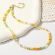 Yellow Acrylic & 18K Gold-Plated Beads Chain Necklace Online now