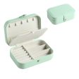 Green Two-Compartment Portable Jewelry Box on Sale