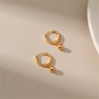 18K Gold-Plated Ball Hoop Earrings Hot on Sale