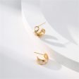 White Enamel & 18K Gold-Plated Spot Huggie Earrings For Discount