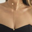 18K Gold-Plated Choker & Drop Pendant Necklace Set For Cheap