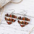 Red & Yellow Bookcase Heart Drop Earrings Sale