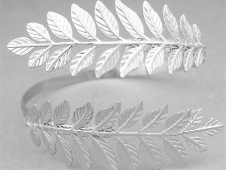 Silver-Plated Wreath Arm Cuff Sale