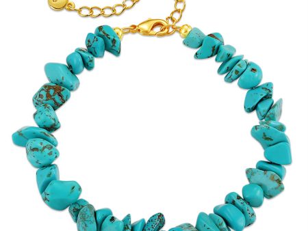 Turquoise Stone Chip Beaded Bracelet Supply