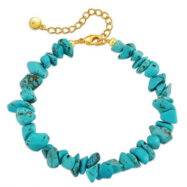 Turquoise Stone Chip Beaded Bracelet Supply