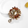 Yellow Crystal & Cubic Zirconia Botany Brooch Fashion