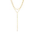 White Acrylic & 18K Gold-Plated Y-Necklace Set For Sale