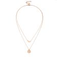 18K Gold-Plated Coin & Bird Layered Pendant Necklace Cheap