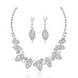 Pearl & Cubic Zirconia Eyes Statement Necklace Set Hot on Sale