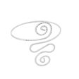 Silver-Plated Open-Swirl Arm Cuff Hot on Sale