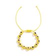 Yellow Polyster & 18K Gold-Plated Eye Beaded Adjustable Bracelet Online Sale