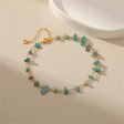 Turquoise & 18K Gold-Plated Anklet Online Sale