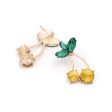 Yellow & Green Cherry Drop Earrings Hot on Sale